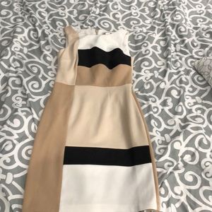 a neutral colored dress